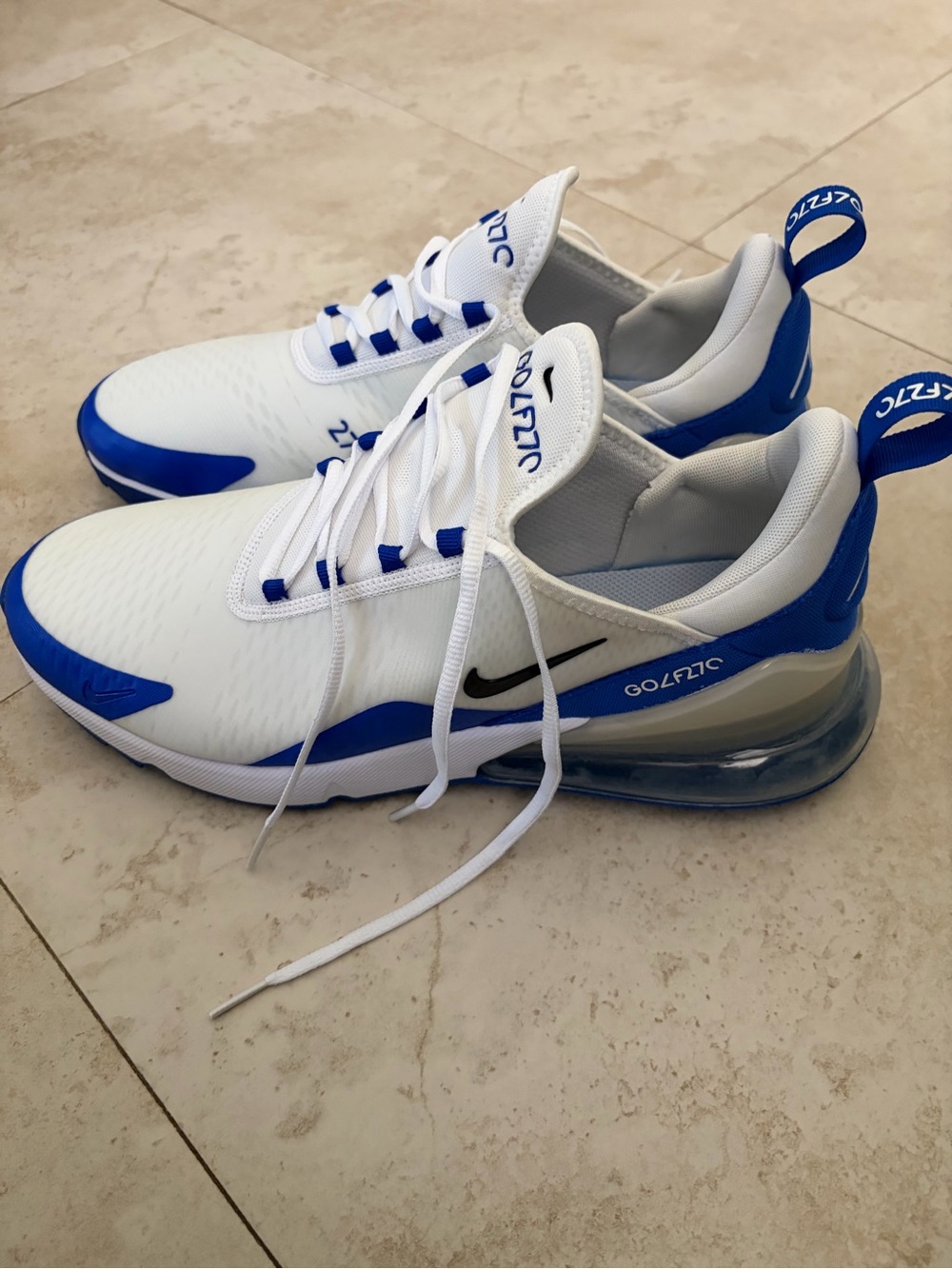 Nike Men’s Air Cushion Sneakers — White & Blue NEW/NEVER WORN